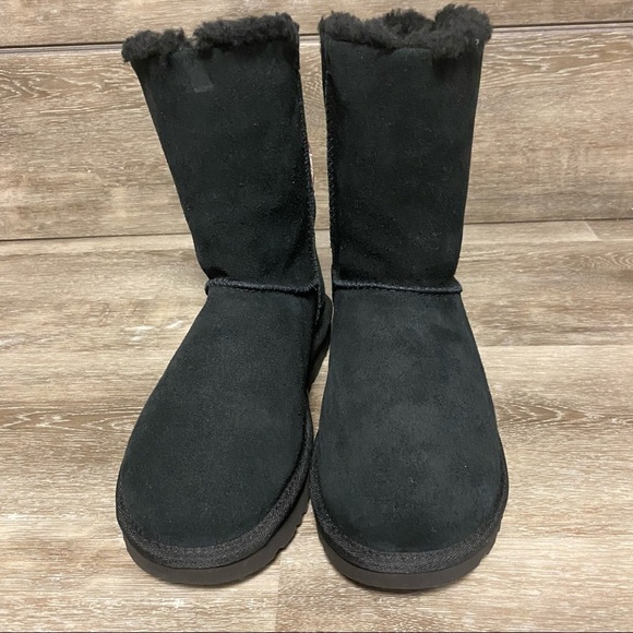 UGG | Bailey Bow Abstract Splatter Boots Black Size 7 NEW - Picture 9 of 10